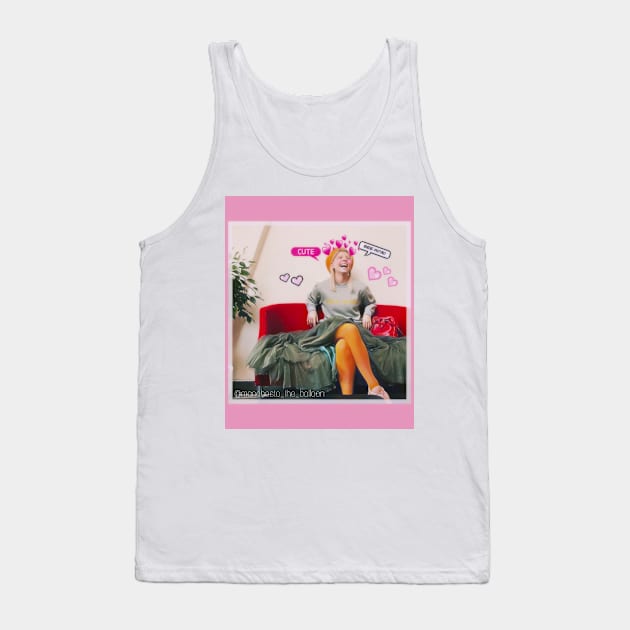 Cute Hearts Aurora Tank Top by kelseydjpaint